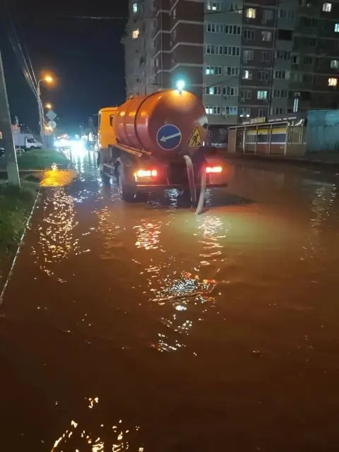 Ночной аварийный выезд при подтоплении